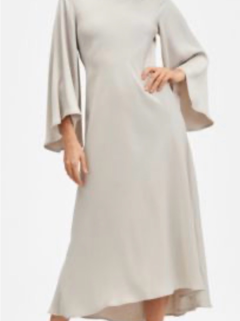 MANGO
Flowy Satin Dress Light/pastel Grey
